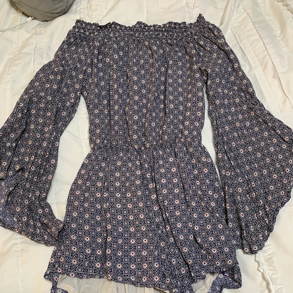 abercrombie off the shoulder romper